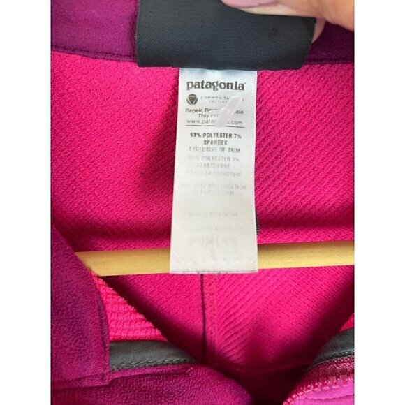 Patagonia PolarTec WindBloc Fuchsia Pink Full Zip Oockets Jacket Soft shell Smal - Picture 4 of 16